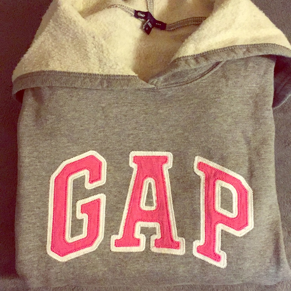 Gray and Pink GAP Hoodie